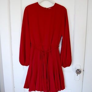 Premier Amour Long Sleeve Fit and Flare Dress